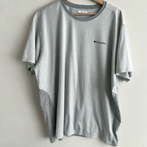 Men's Columbia T-Shirt XL Gray Short Sleeve